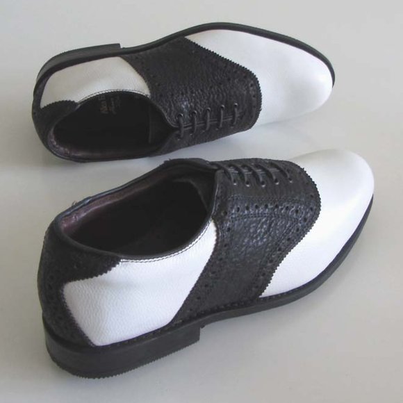 new ALLEN EDMONDS Redan Honors blk/wht golf shoes 7 E main image 6